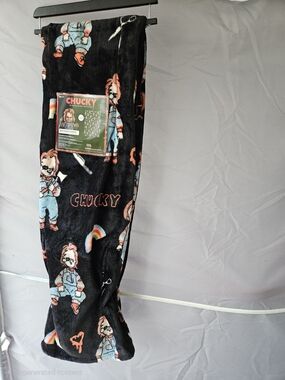 Chucky Childs Play Halloween Plush Throw Blanket 50x70 Horror Spooky Goth